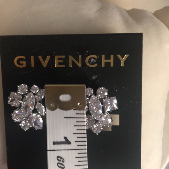 NWT Givenchy Clip Crystal Earrings - Picture 4 of 4
